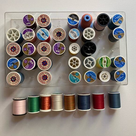 Karapenn Polyester Cotton Thread 40 Spools Multicolour - Picture 2 of 5